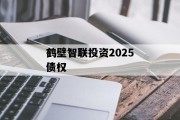 鹤壁智联投资2025债权