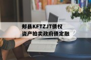 郏县KFTZJT债权资产拍卖政府债定融