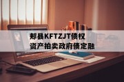 郏县KFTZJT债权资产拍卖政府债定融