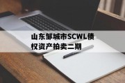 山东邹城市SCWL债权资产拍卖二期