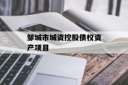 邹城市城资控股债权资产项目