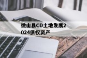 微山县CD土地发展2024债权资产