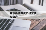 商水县城鑫资产经营债权资产