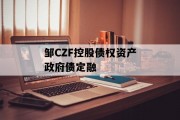 邹CZF控股债权资产政府债定融