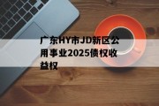 广东HY市JD新区公用事业2025债权收益权