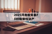 2025河南新安县FD控股债权资产