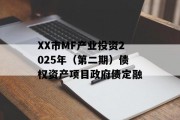 XX市MF产业投资2025年（第二期）债权资产项目政府债定融