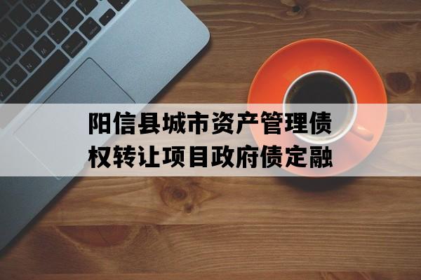 阳信县城市资产管理债权转让项目政府债定融
