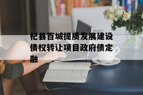 杞县百城提质发展建设债权转让项目政府债定融