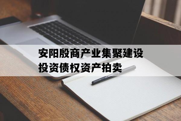 安阳殷商产业集聚建设投资债权资产拍卖